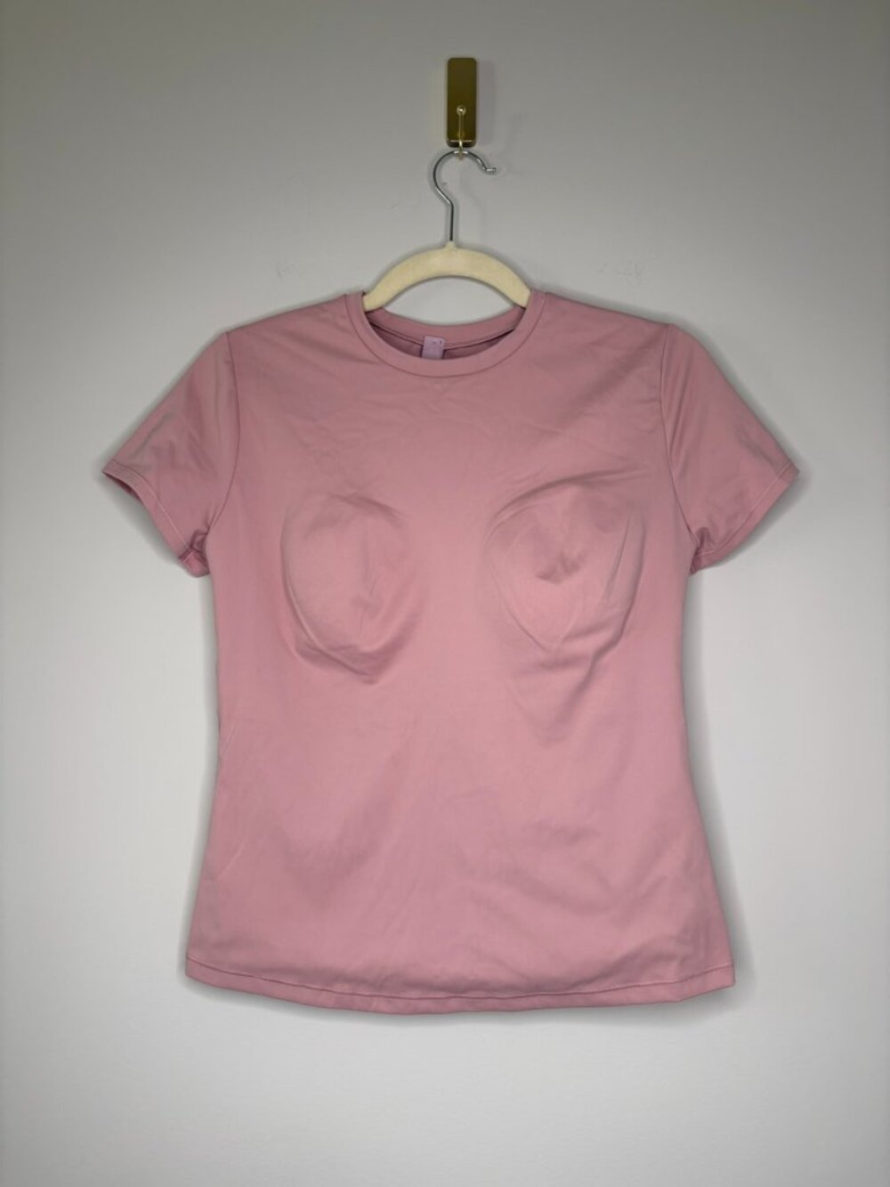 SKIMS x Nike Padded Baby Tee – Himalayan Pink – Size XL – Sculpted Stretch Top - Picture 2 of 16